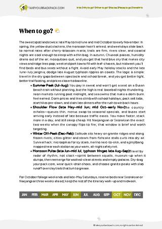 example page 1 from our offline Travel Guide for South Korea